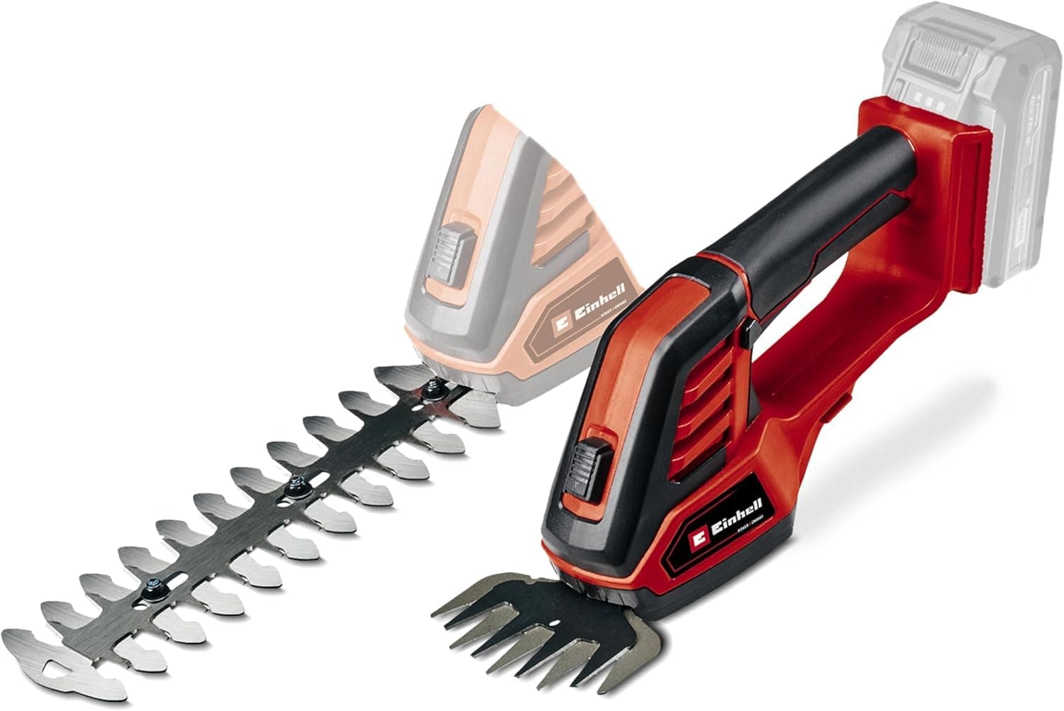 Einhell GE-CG 18/100 Li-Solo Power X-Change Cordless Lawn Shear (18V, Covered Gearbox, Blade Change without Tools) Delivered without Battery or Charger
