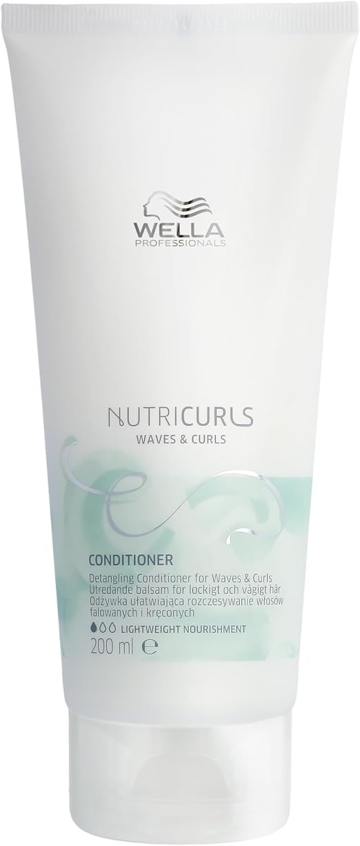 Wella Professionals NUTRICURLS Detangling Conditioner for Wavy and Curly Hair 200ml - Image 1