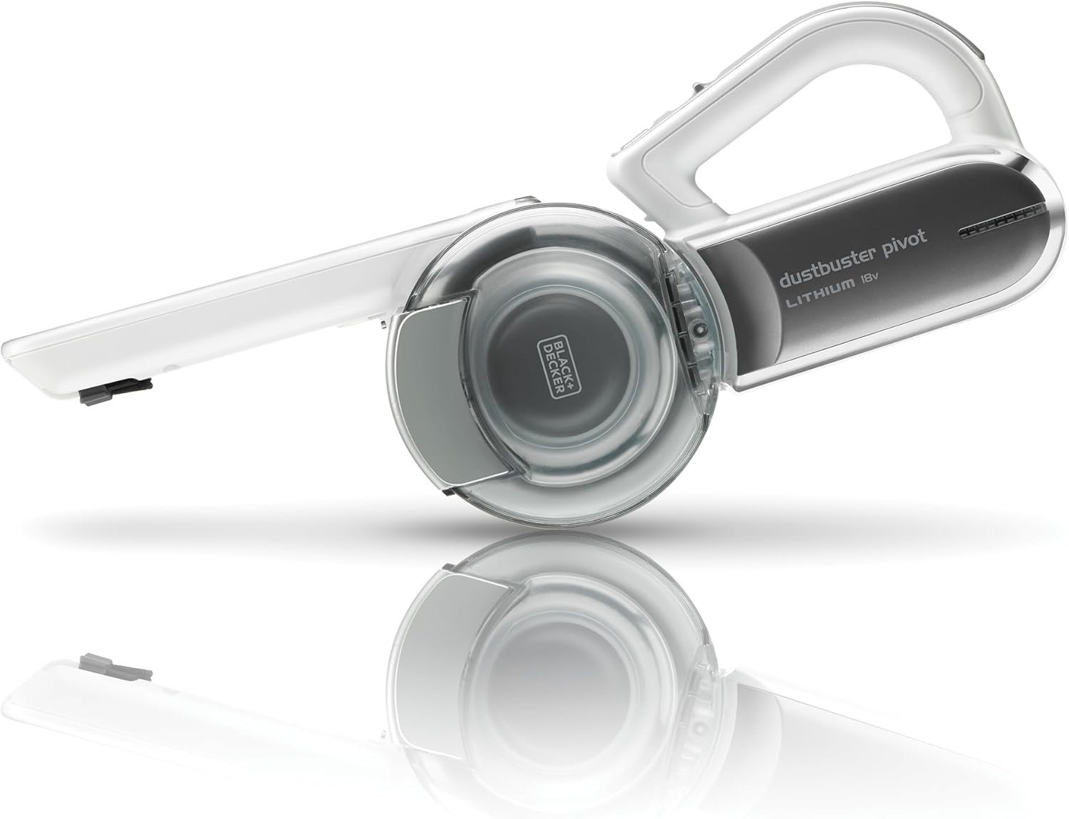 BLACK+DECKER Aspirateur à Main sans Fil 18 V avec tête pivotante, 8 Positions de Nettoyage, Station de Charge et Accessoires, PV1820L-QW - Image 1
