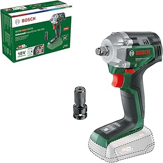 Bosch boulonneuse sans fil UniversalImpactDrive 18V-350 (pour fixations et serrages exigeants sur les chantiers ; couple maxi : 350 Nm ; adaptateur six pans ; système 18V ; sans batterie) - Image 1