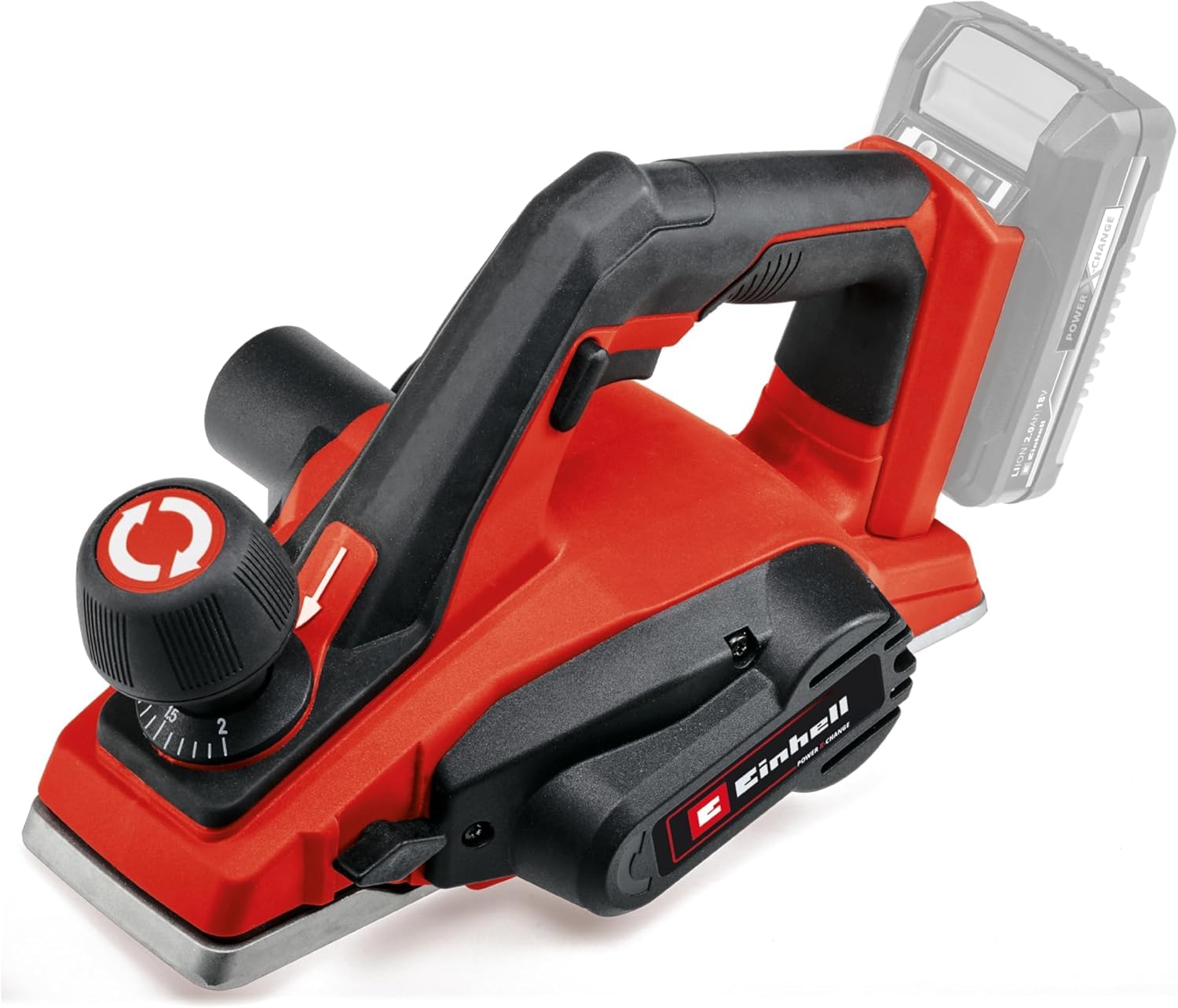 Einhell TE-PL 18/82 Li cordless planer - Solo Power X-Change (18V, pass depth up to 2mm, shaft carriers large dimensions, automatic rest pad) Delivered without battery or charger - Image 1