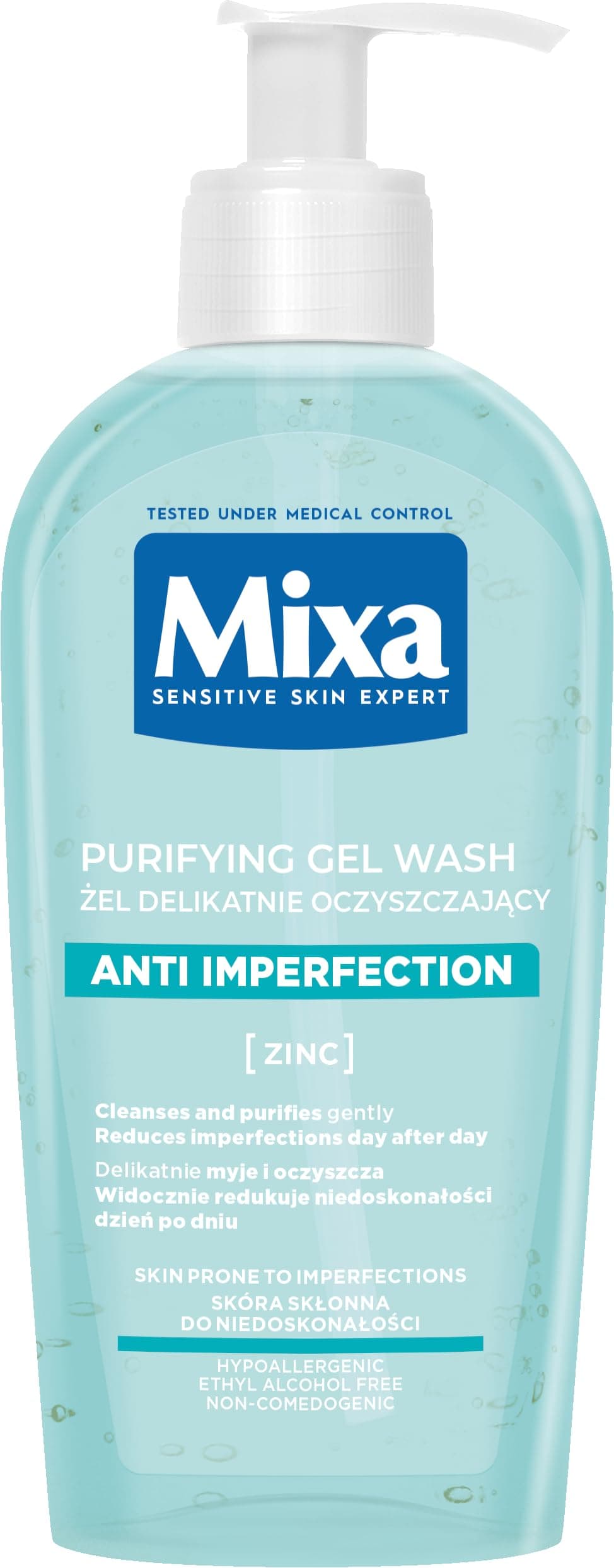 Mixa Expert Face Cleansing Gel for Sensitive Skin, 200 ml