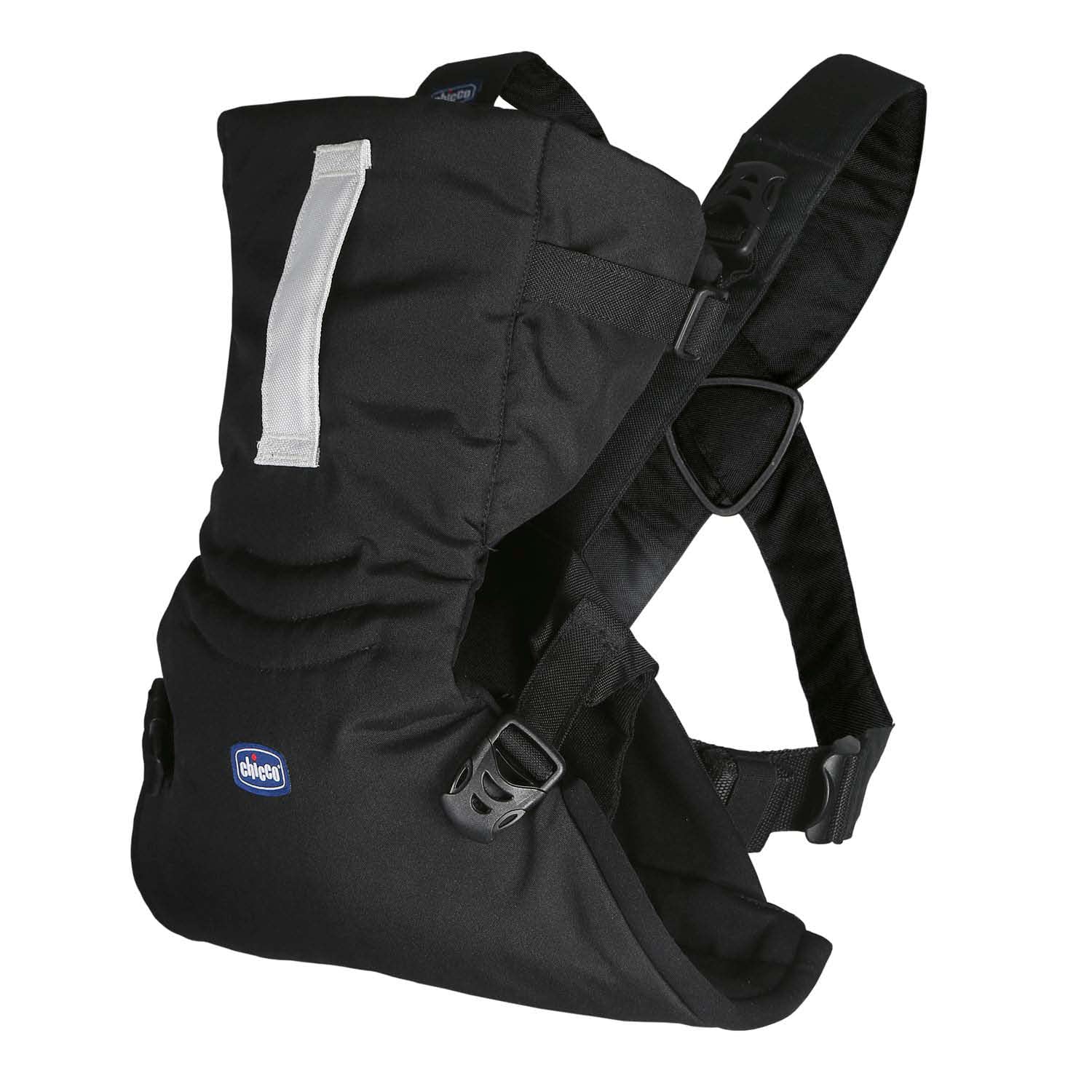 Chicco Easyfit Ergonomic Baby Carrier for Infants and Children from Birth to 9 kg, Physiological Baby Carrier, Simple to Carry, Mummy and Road Facing, Head and Neck Support, Black - Image 1