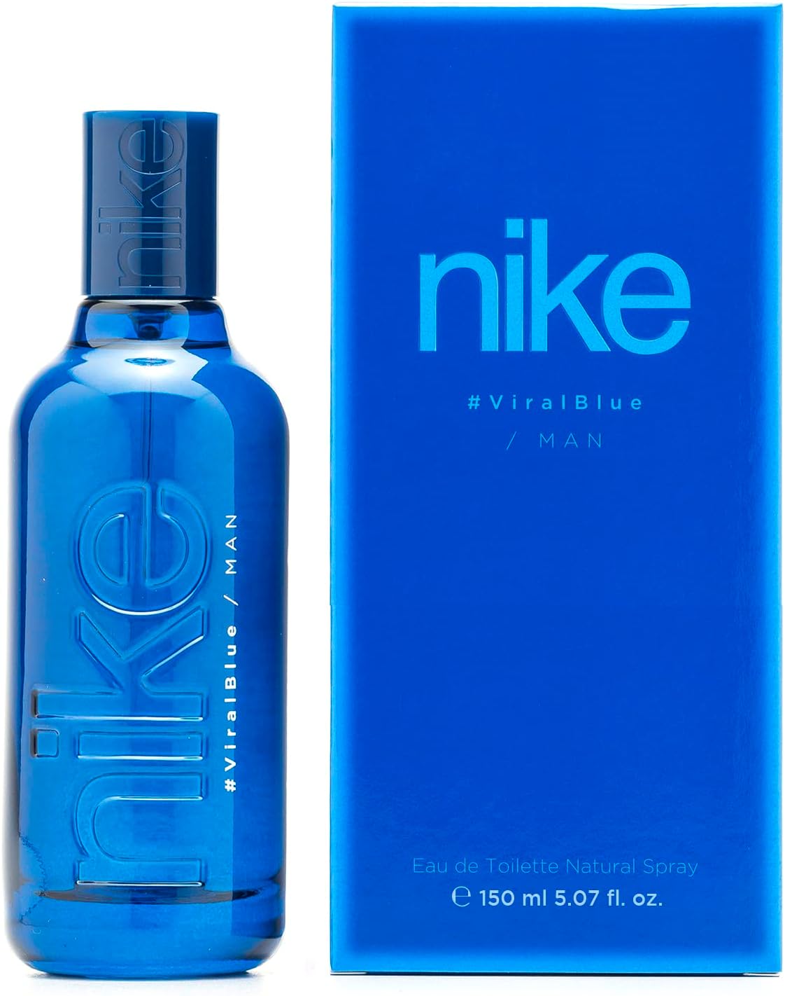 NIKE - Viral Blue 150 ml, Eau de Cologne pour homme, Parfum en vaporisateur, Eau de Toilette naturelle et masculine, Parfum d'agrumes, Frais, Inoubliable et Longue Durée - Image 1