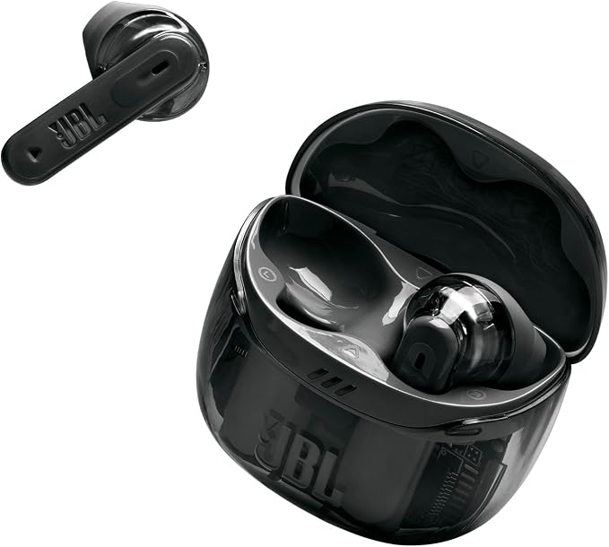 JBL Tune Flex Ghost 2, Wireless Bluetooth Headphones, 48 Hours Battery Life, IP54 Water and Dust Resistance, IP54 Water and Dust Resistance, Multi-Point Connection, Black Ghost - Image 1