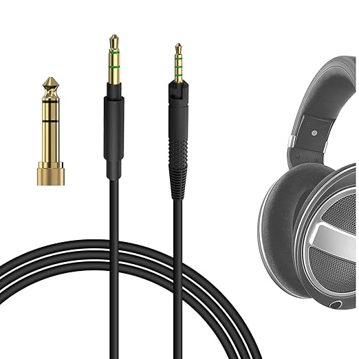 Geekria Audio Cable Compatible with Sennheiser HD620S, HD599SE, HD599, HD598, HD598SE, HD560S, HD598SR, HD400PRO, HD579, HD569, 2.5mm to 3.5mm Stereo Replacement Cable (4 ft/1.2 m) - Image 1