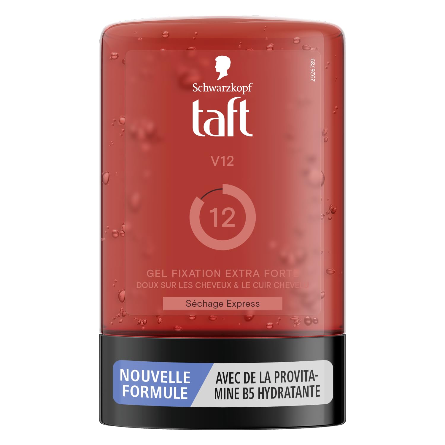 Taft - Schwarzkopf - Styling Tube Gel - Gel V12 - Express Drying - Extra Strong Hold - Gentle on Hair and Scalp - No Sticky Effect - Formula Provitamin B5-250ml - Image 1