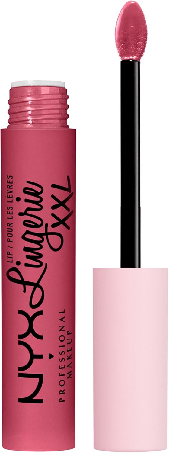 NYX Professional Makeup Rouge à Lèvres Liquide Mat Lip Lingerie XXL, Longue Tenue, Formule Vegan, Sans transfert, Teinte : Push'd Up (15) - Image 1