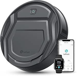 Lefant Robot Vacuum Cleaner, Thin Silent Connected WiFi-Bluetooth-Alexa-App, 6 Cleaning Modes, Self-Charging, 120 Minutes Autonomy, Ideal for Pet Hair and Carpet Floors, M210P Girs - Image 1