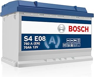 Bosch S4 E08 Batterie Auto 70 A/h - 760 A - Batterie 12 V, EFB Plomb-acide pour Véhicules avec Système Start/Stop, Polarité Gauche (-) Droite (+), 278 x 175 x 190 mm - Image 1