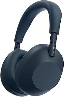 WH-1000XM6 Wireless Bluetooth Headphones with Noise Cancellation, Signature High-Resolution Sound, Ultimate Comfort, Foldable Design, Durable Case, 30 Hour Battery, iOS and Android, Midnight Blue - Image 1