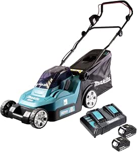MAKITA DLM382CM2 Lawn Mower 36V LXT 900W (2x4.0 Ah) Cutting Width 38 cm - Image 1