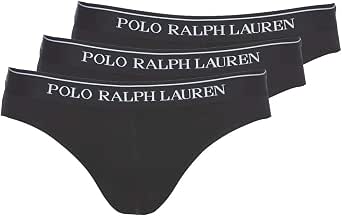 Ralph Lauren Men's Low Rise Brf Briefs (Pack of 3), (3 Polo Blk/Polo Blk/Polo Blk 002), L - Image 1