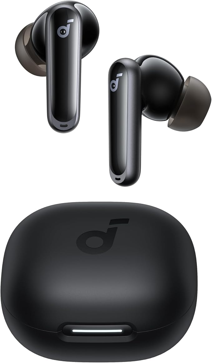 Soundcore Anker P40i Wireless Bluetooth Headphones, Adaptable Noise Reduction, Powerful Bass, 60 Hours of Battery Life, 2-1 Case and Phone Holder, IPX5, Wireless Charging, Bluetooth 5.3 - Image 1