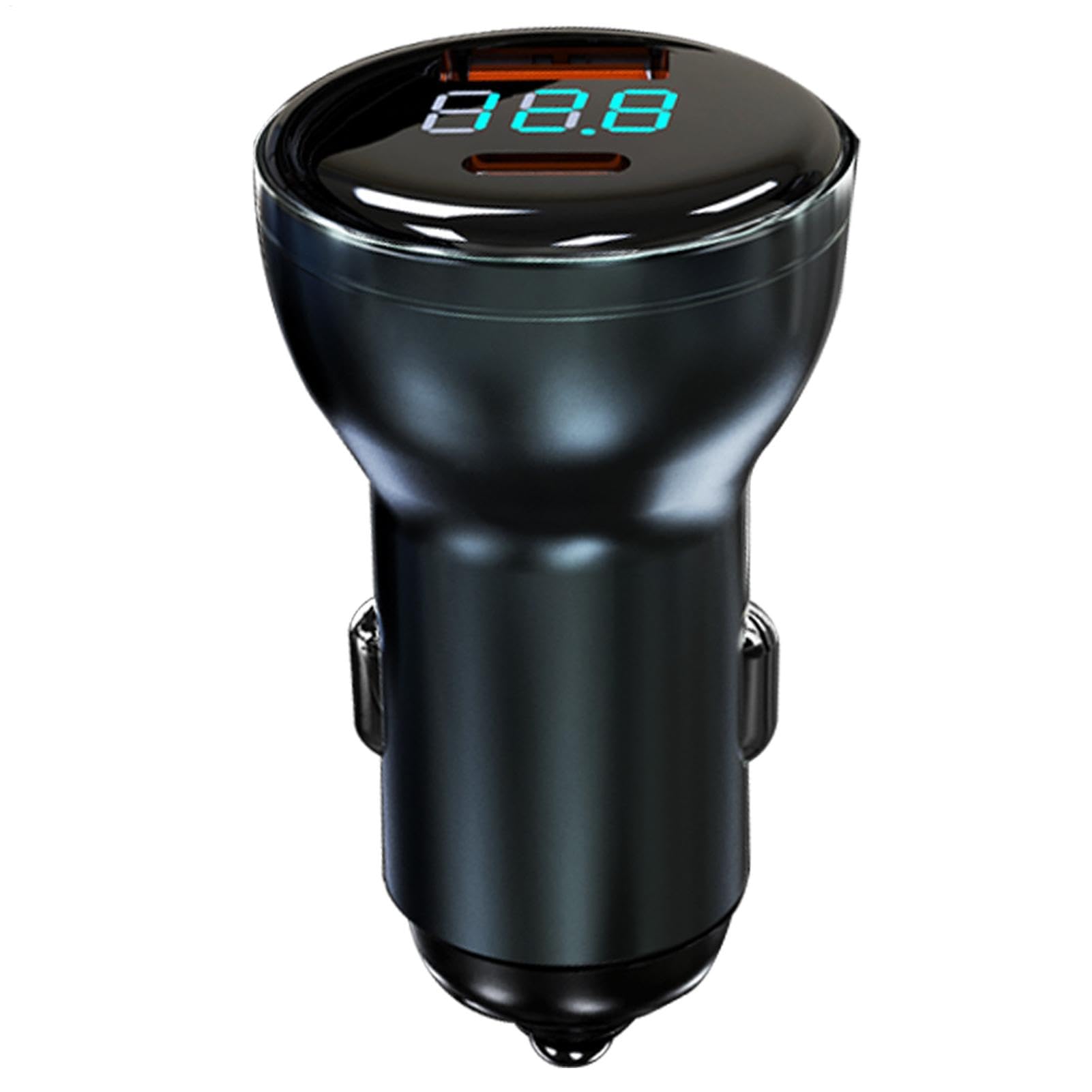 Adaptateur USB de voiture, chargeur de téléphone de voiture | Adaptateur automatique de charge USB rapide de 100 W - Bloc de charge rapide automobile PD30W avec écran numérique pour hommes et femmes - Image 1