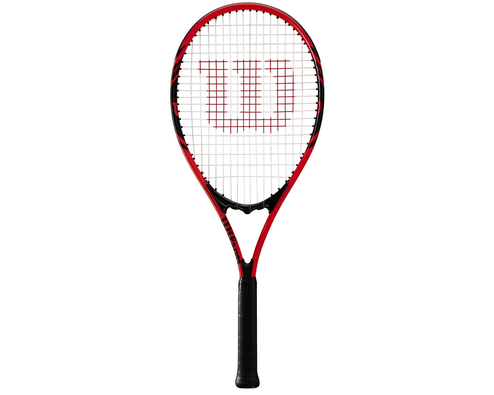 Wilson Federer Unisex Tennis Racket for Beginners to Intermediate Players, Size L1, Red/Black, WRT30480U1 - Image 1