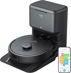 eufy L60 Robot Vacuum Cleaner with Hair Detangling Technology, Automatic Drain Station for 60 Days Hands-Free Cleaning, 5000Pa, iPath Laser Navigation - Image 1