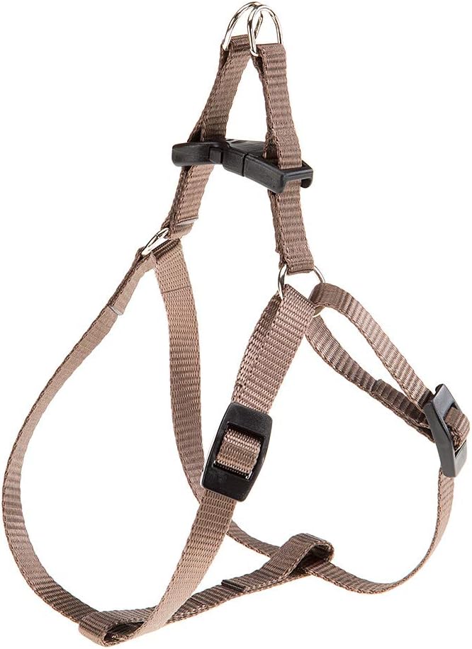 Ferplast Small Dog Harness Easy XS Adjustable Cat Harness Easy to Wear 33-46 cm Brown - Image 1