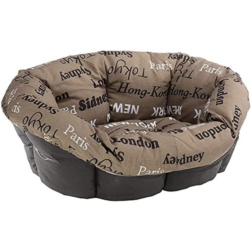 Ferplast Replacement Padding for Dog and Cat Kennels - Padded Cushion for Kennel - Plastic (NOT Included), Washable, Adjustable 52 x 39 x 21 cm, Brown XXS