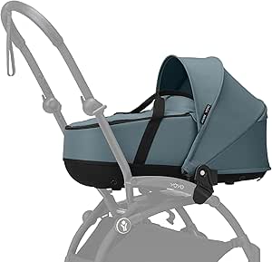 Stokke YOYO Newborn Shell, Aqua - Up to 6 Months or 9 kg - Includes: Semi-Hard Shell, Double Mattress, Footmuff - YOYO Frame Required (Sold Separately) - Image 1