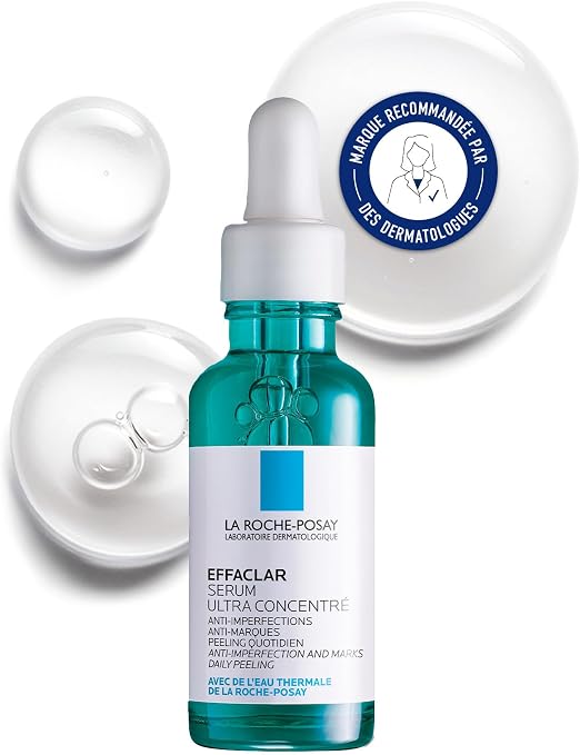 La Roche-Posay - Effaclar - Salicylic Acid Anti-Blemish Face Serum - Glycolic Acid and Niacinamide - Acne-prone oily skin - Peeling Effect - Concentrated Facial Care - Image 1