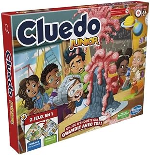 Hasbro Gaming Cluedo Junior Réversible, 2 en 1, Jeu de Détective Cluedo pour Jeunes, Jeu de mystère, Jeux de Société pour Enfants - Image 1