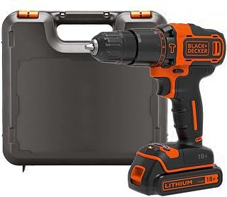 Cordless hammer drill 18V, 1.5Ah battery, 400mA charger, case, BDCHD18K-QW - Image 1