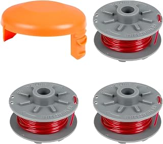 Gardena 5364-20 Bobine de rechange 1,6 mm pour coupe-bordures Turbo SmallCut 2401 - Bobine de coupe de 6,1 m de long avec couvercle de bobine 5328-20 (3 bobines + 1 couvercle) - Image 1