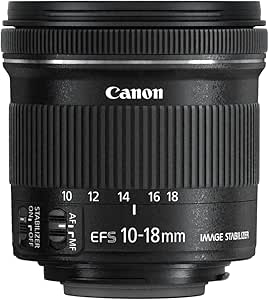 Canon EF-S 10-18mm f/4.5-5.6 is STM Stabilized Wide Angle Zoom Lens for APS-C EOS SLR Camera, Black - Image 1