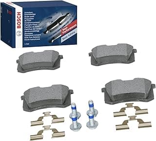 BP617 - Rear Brake Pads for Car, Bosch Quality, Noise and Dust Reduction - ECE-R90 Certified - Copper Free - Set of 4 Pads - Includes Accessories