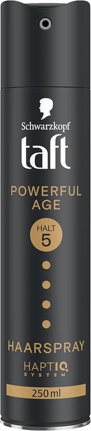 Schwarzkopf TAFT Powerful Age Spray for Fine and Thinning Hair (250 ml), Hold Level 5, Vegan Formula* - Image 1