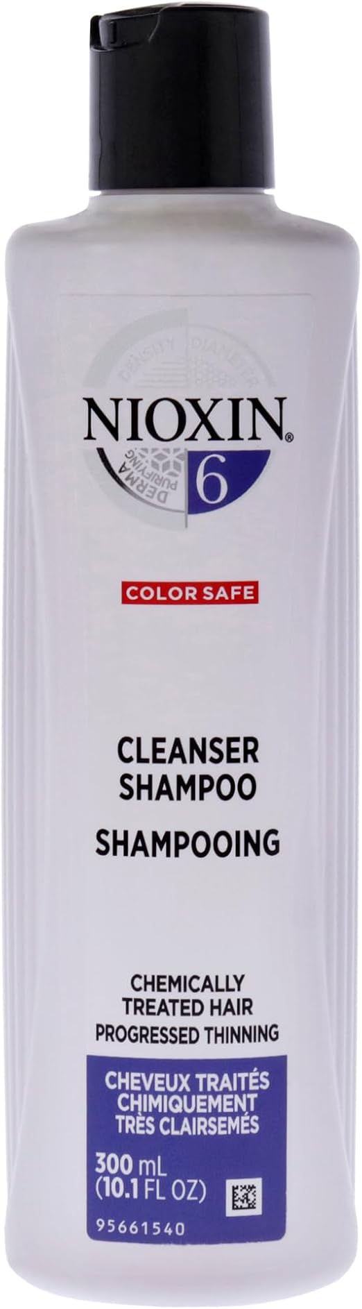 Nioxin Cleanser Shampoo 6 (Noticeably Thinning, Medium to Coarse, Natural and Chemically Treated Hair) 300ml - Image 1