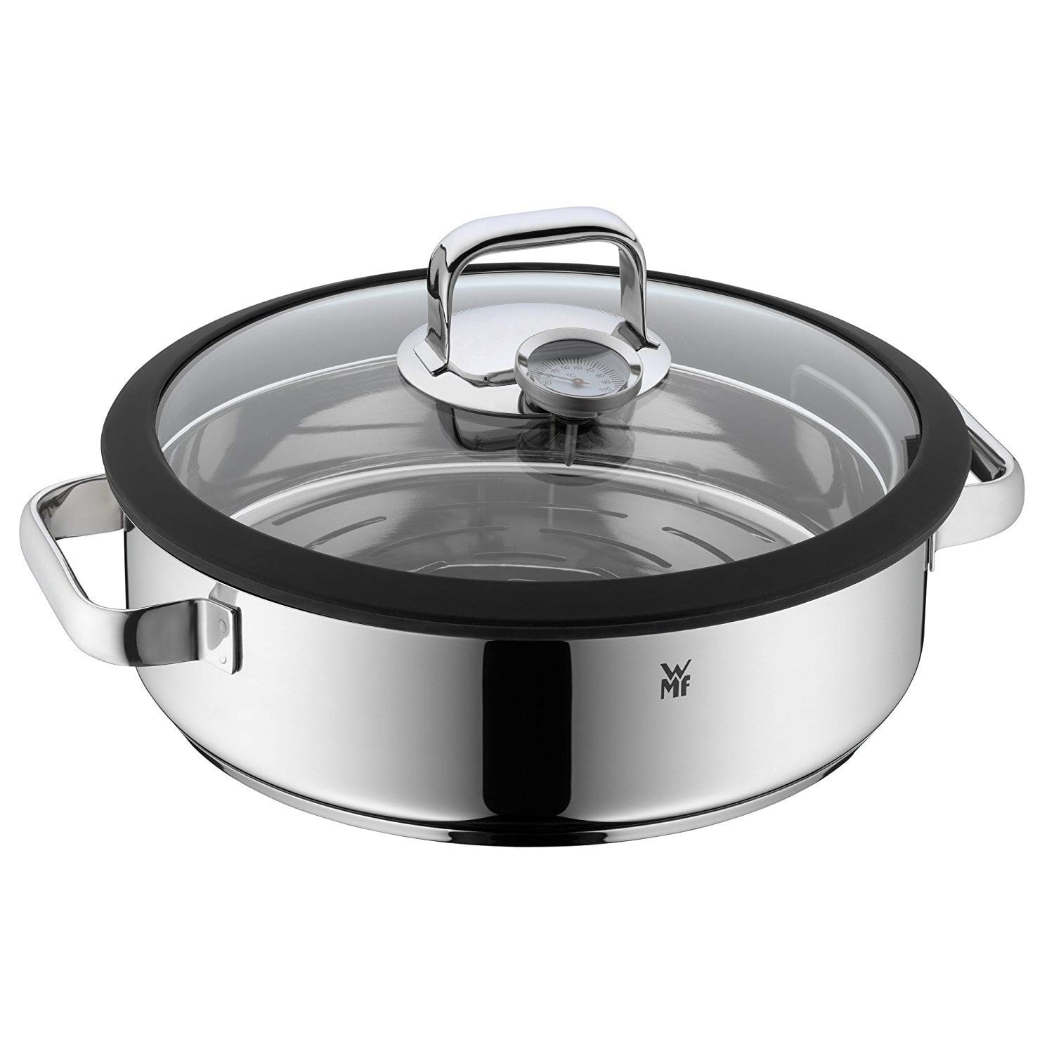 WMF 1743016040 Vitalis Steamer, Stainless Steel, Silver, 34 x 31 x 12.5 cm - Image 1