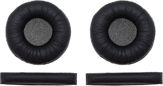 Create idea 1 Pair Ear Pads Compatible with Sennheiser PX100 PX100-II PX200 PX200-II PXC150 PXC200 Headband Ear Pads for Headphones Repair Parts Black - Image 1