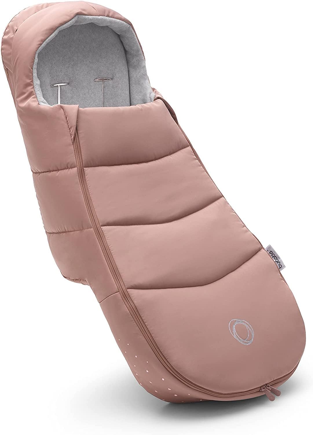 Bugaboo Footmuff - Essential Accessory for Pushchairs, Water and Weather Resistant, Comfortable Toes, Warm and Breathable in Evening Pink - Image 1