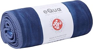 Manduka eQua Serviette absorbante à séchage Rapide, antidérapante pour Yoga, Gymnase, Pilates, Fitness en Plein air - Image 1