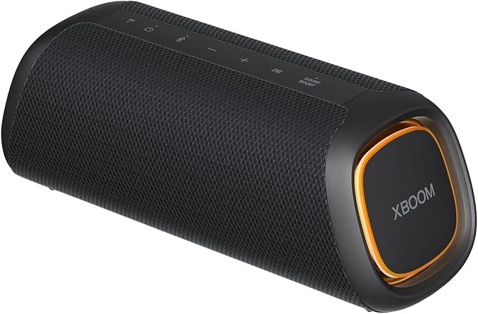 LG XBOOM DXG5QBK Bluetooth Speaker, Portable and Lightweight, Powerful Sound and Deep Bass (20W, Google, Siri, Alexa) - Image 1