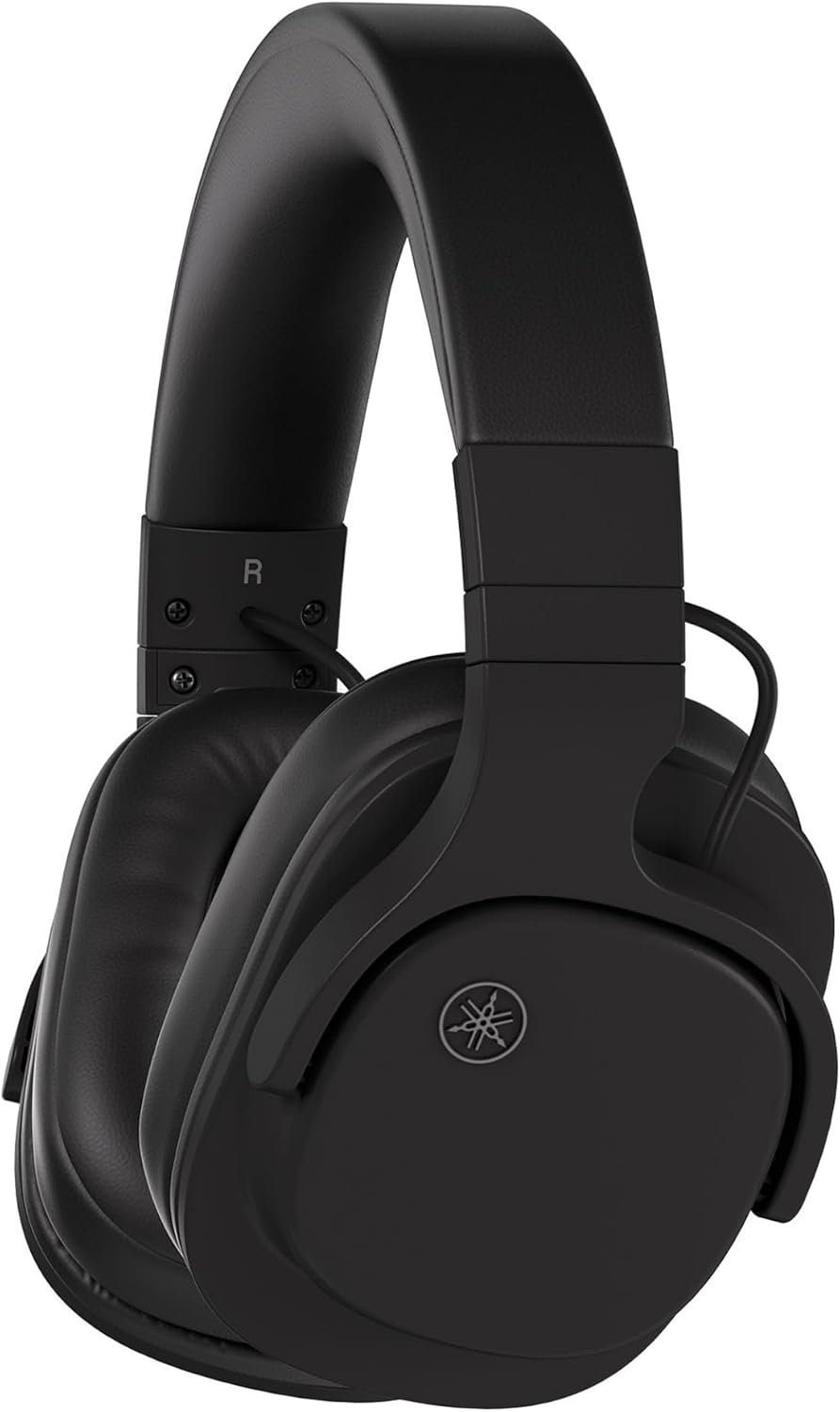 YAMAHA YH-L500A Lightweight Circumaural Wireless Headphones for Home Cinema and Music with 3D Sound Field Modes for Cinema and Music, Multipoint Bluetooth, Gaming Mode - Black - Image 1