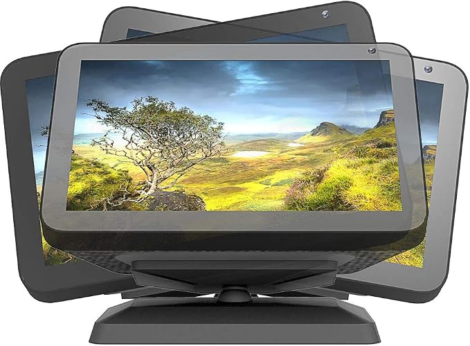 360 Degree Adjustable Tripod Stand for Amazon Echo Show 8 (1st & 2nd Gen) Metal Tripod Stand - Your Echo Show 8 Forward or Backward to Improve Viewing Angle (Black) - Image 1