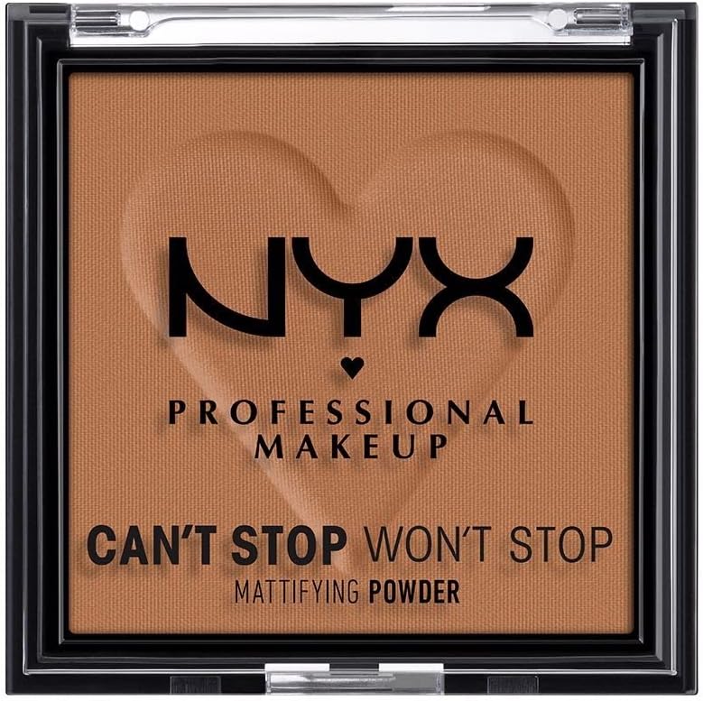 NYX Professional Makeup Poudre Matifiante Can't Stop Won't Stop Mattfying Powder, Fini Mat, Mocha - Image 1
