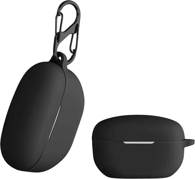 kwmobile Case Compatible with Sony WF-1000XM5 - Case for Headphones - Silicone Protective Case - Black - Image 1