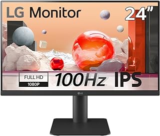 Standard 24MS550-B.AEU 24-Inch Office Computer Monitor - IPS Panel FHD Resolution (1920 x 1080), 5ms GtG 100Hz, NTSC 72% (CIE1931), Tilting, Height Adjustable - Image 1