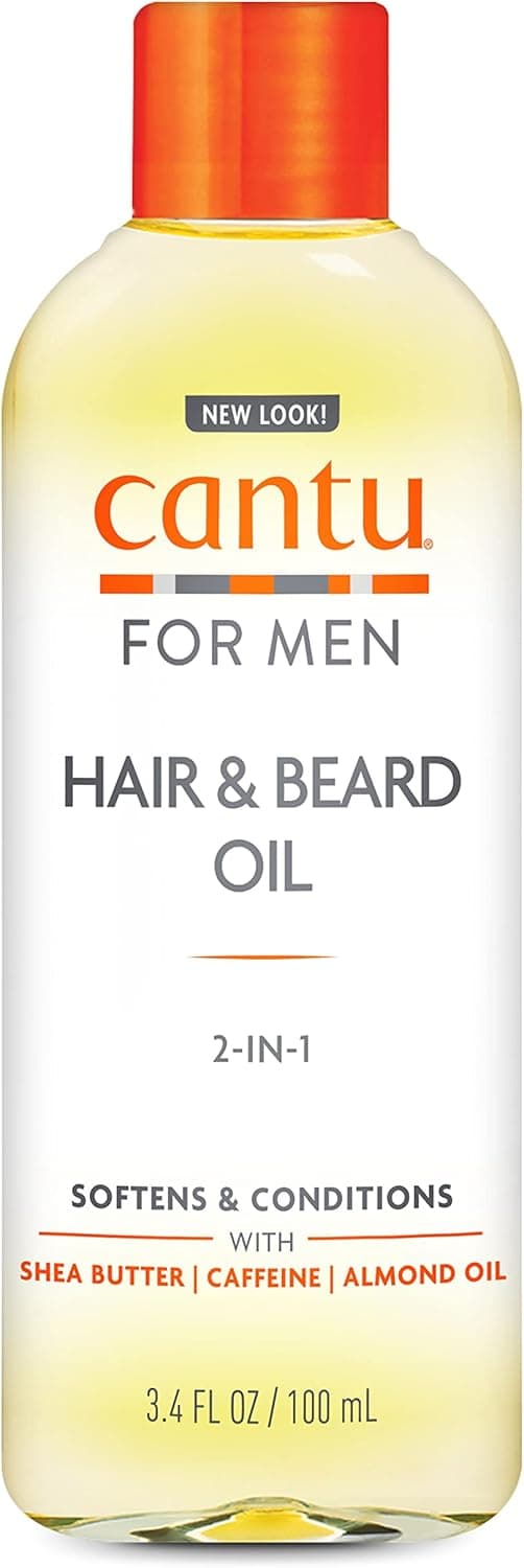 Cantu - Huile pour barbe - Formule non grasse - Avec caféine, huile de chanvre, arbre à thé - Sans sulfates, parabens, huiles minérales - 100 ml