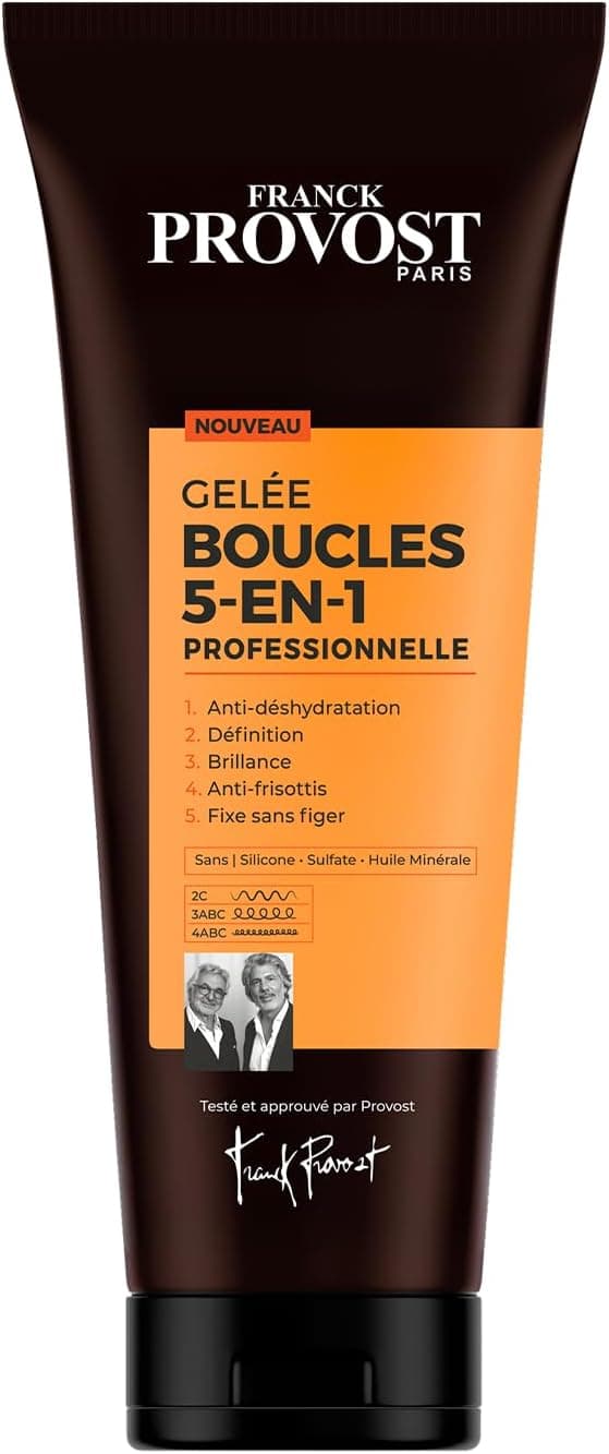 FRANCK PROVOST - 5-in-1 Professional Curl Jelly - 24h Definition* - Hydration & Shine - Silicone, Sulphate** and Mineral Oil Free Formula - 250ml