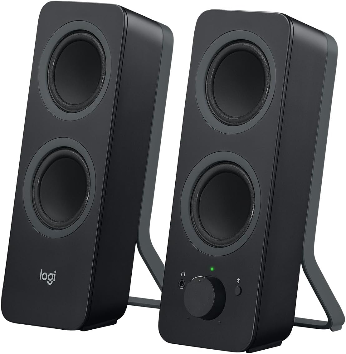 Logitech Z207 Système De Hauts-Parleurs Bluetooth Pour PC, Son Stéréo, 10W En Puissance, Entrée Audio 3,5 Mm, Prise Casque, Multi-Dispositifs, Prise EU/FR, Ordinateur/TV/Smartphone/Tablette - Noir - Image 1