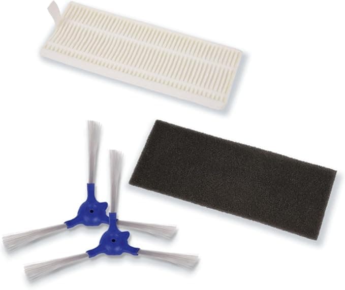 Rowenta ZR720002 Side Brush + Allergy Care Filter, Compatible with Robot Explorer Series 20 and 40 Series Vacuum Cleaners and Smart Force Essential, Foam, Black