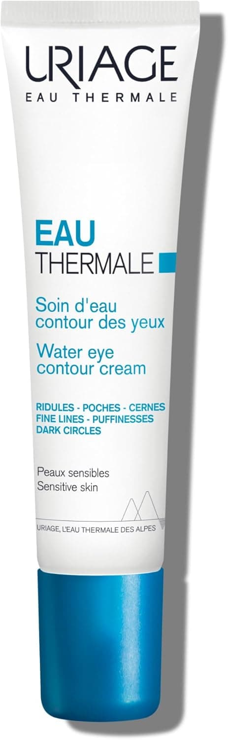 Uriage Eau Thermale Crème d'Eau Contour des Yeux à Acide Hyaluronique I Réduit visiblement les ridules, poches et cernes. Ultra-rafraîchissante I Non parfumée I Testée sous contrôle ophtalmologique