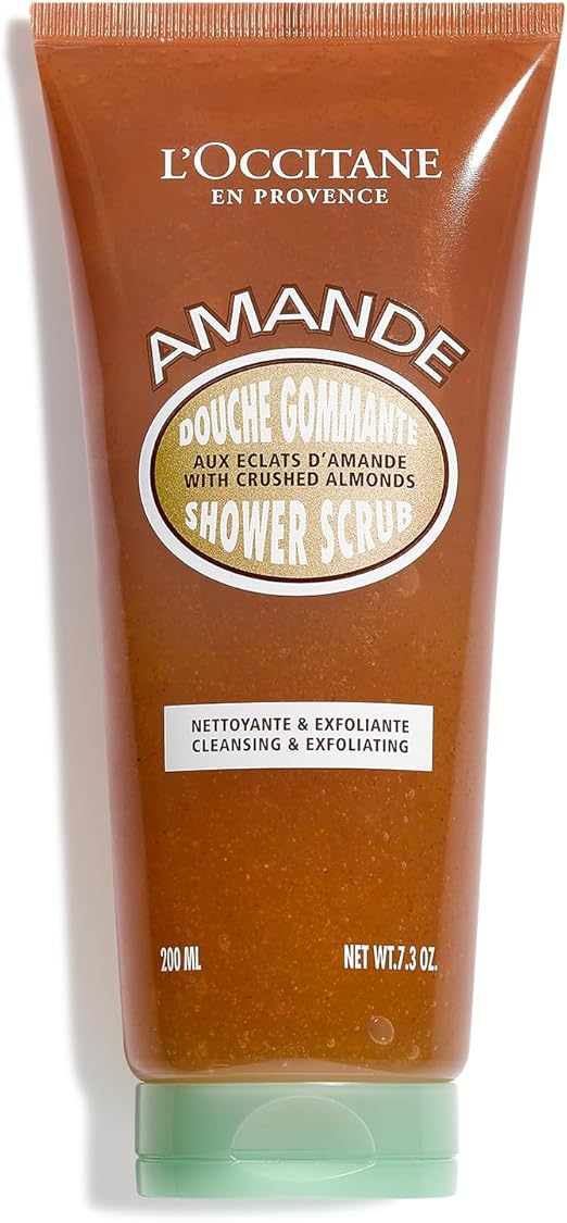 L'OCCITANE - Almond Body Scrub Shower - 200 ml - Made in France - Image 1
