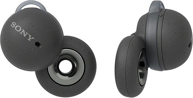 Sony LinkBuds - New Open Circular Design Allows You to Hear Conversations Without Removing Headphones and Running Safely - Grey - Image 1