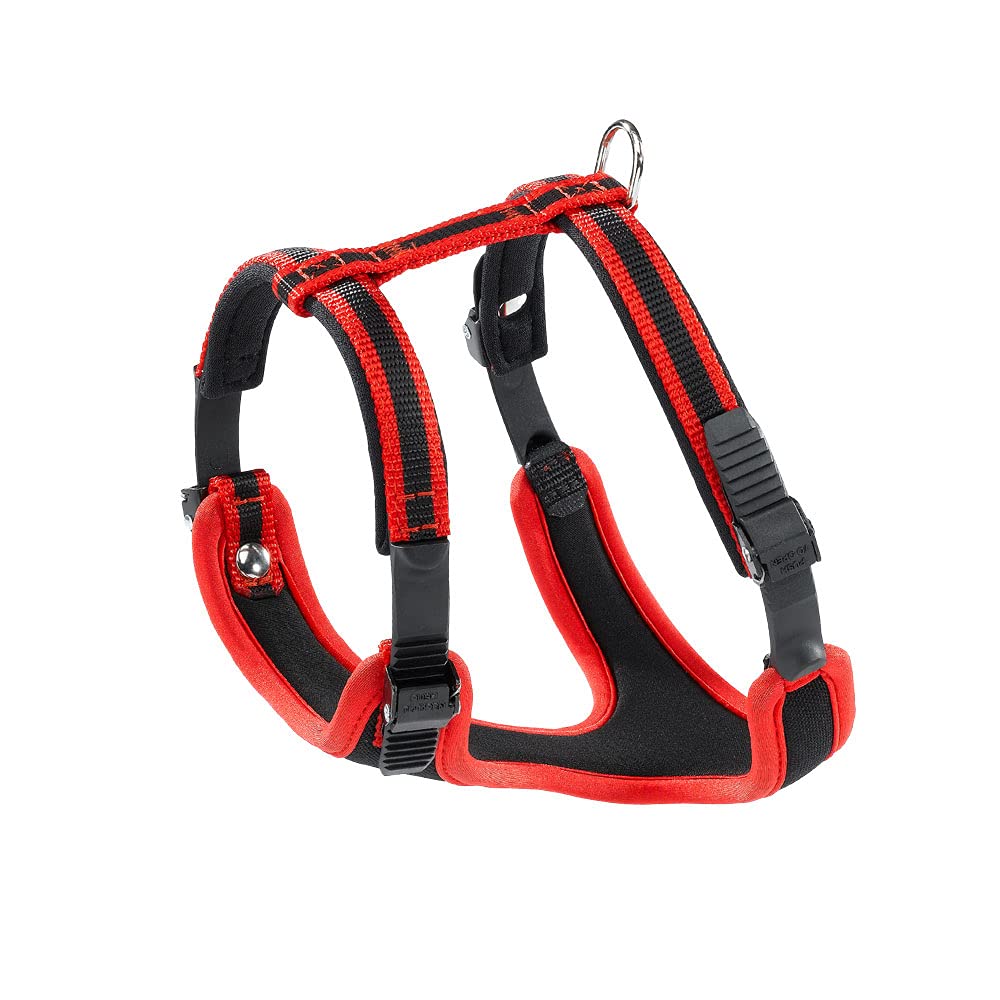 Ferplast Ergocomfort S Padded Harness - Neck 32 cm / 42 cm - Chest 46 cm / 56 cm - Red - Image 1